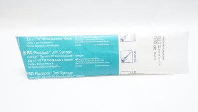 BD 309589 3ml Syringe Luer-Lok Tip with BD PrecisionGlide Ndle 23G x 1 1/2 TW IM